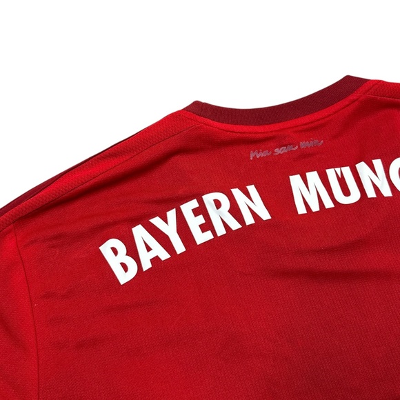 Adidas Bayern Munich 2015 2016 Red Home Soccer Jersey Mens XL - Picture 10 of 14